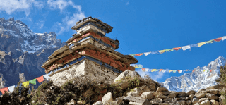 Himalayan mountain landscape background